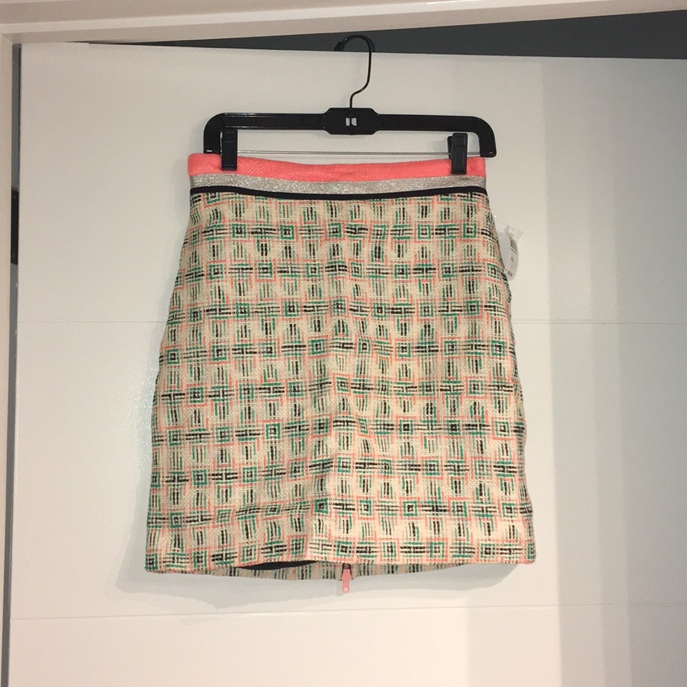 NWT Milly back zip pencil skirt